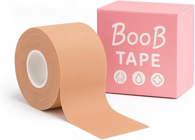 Fita Adesiva Levanta Seio – Sutiã Invisível Reutilizável para Sustentação e Volume