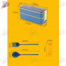 Marmita com Divisória e Talher Resistente ao Microondas - MAR-001