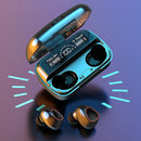 Fone de Ouvido Bluetooth 5.1 com Case LED – À Prova d’Água, Bateria de Longa Duração e Touch Control