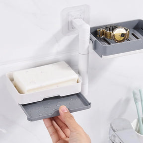 Saboneteira Organizadora Portátil 3 Andares com Drenagem – Praticidade e Organização para Banheiro e Viagens