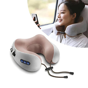 Travesseiro Massageador de Pescoço com Recarregável USB – Foam Neck Pillow