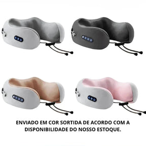 Travesseiro Massageador de Pescoço com Recarregável USB – Foam Neck Pillow