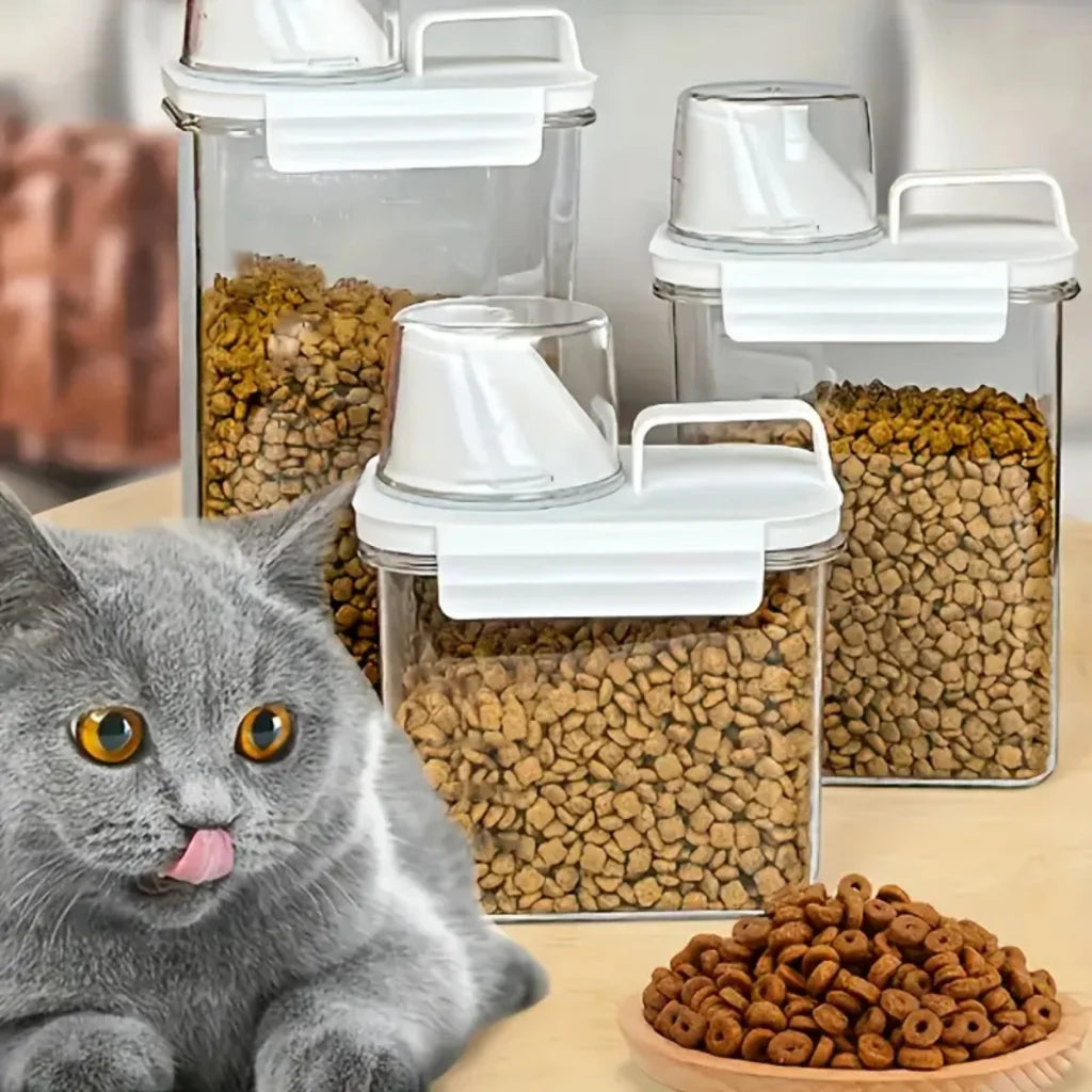 Pote Hermético com Copo Medidor – Praticidade e Organização para Sua Casa