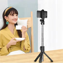 Suporte Retrátil Bluetooth com Tripé para Celular – Controle Remoto