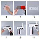 Suporte Escova de Dentes Antibacteriano Esterilizador com Luz UV