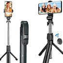 Suporte Retrátil Bluetooth com Tripé para Celular – Controle Remoto