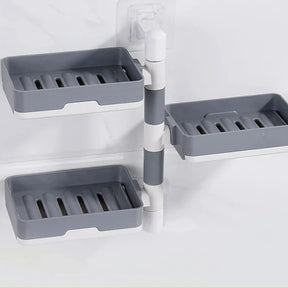 Saboneteira Organizadora Portátil 3 Andares com Drenagem – Praticidade e Organização para Banheiro e Viagens