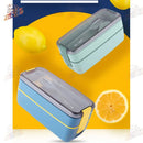 Marmita com Divisória e Talher Resistente ao Microondas - MAR-001