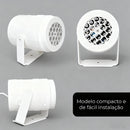 Projetor de Natal Snowflake 2025 – 16 Padrões LED Rotativos à Prova D’água