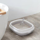 Caixa Sanitária Semi Fechada para Gatos – Com Pá e Controle de Vazamentos, 40x34x12cm