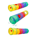 Túnel Labirinto para Gatos – Brinquedo Dobrável S-Type 2/3 Entradas com Bola Interativa