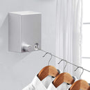 Varal Retrátil de Aço Inoxidável – Compacto, Resistente e Ideal para Pequenos Espaços