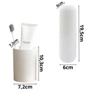 Kit de Higiene Pessoal 4 em 1 para Banheiro – Porta-Escova, Copo, Saboneteira e Cesto Organizador