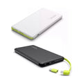 Carregador Portátil Celular 10000mah - Portátil, Couro Premium, Entrada Lightning/Micro USB