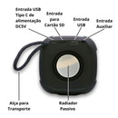 Caixa de Som Bluetooth Portátil com LED RGB | TWS, FM, USB, SD e Som 3D
