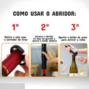 Abridor de Vinho Elétrico Automático com Kit Completo