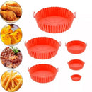 Kit com 6 Formas de Silicone para Air Fryer – Praticidade, Saúde e Muito Mais Sabor
