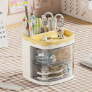 Organizador de Mesa Multifuncional com Divisórias e Gaveta – Porta-Lápis para Escritório, Estudo e Home Office