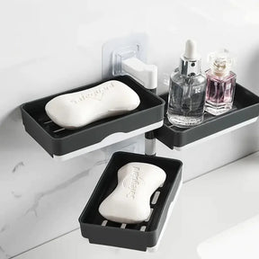 Saboneteira Organizadora Portátil 3 Andares com Drenagem – Praticidade e Organização para Banheiro e Viagens