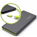 Carregador Portátil Celular 10000mah - Portátil, Couro Premium, Entrada Lightning/Micro USB