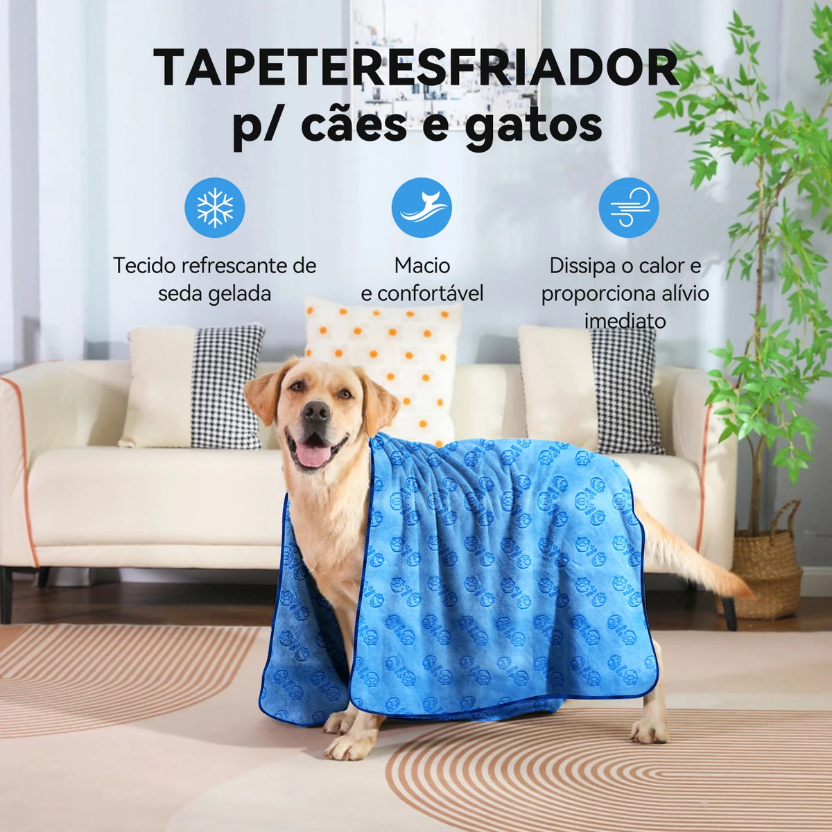 Tapete de Resfriamento para Cães e Gatos – NewPet Summer Mat