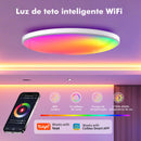 Luminária de Teto Inteligente COIBEU 24W – WiFi RGB 16 Milhões de Cores, Alexa/Google e App Tuya