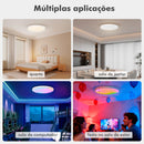Luminária de Teto Inteligente COIBEU 24W – WiFi RGB 16 Milhões de Cores, Alexa/Google e App Tuya