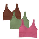 LEVE 3 E PAGUE 1 - Top Feminino Sem Costura Nas Laterais Liso