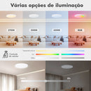 Luminária de Teto Inteligente COIBEU 24W – WiFi RGB 16 Milhões de Cores, Alexa/Google e App Tuya
