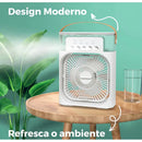 Climatizador de Ar Portátil 3 em 1 com LED - FrezeAir